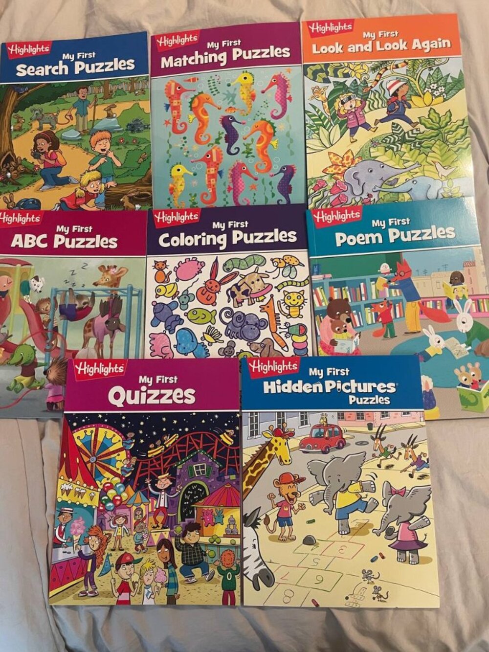 New Highlights My First Puzzles 8-Book Set |Engaging Kidcore Educational K pre-k